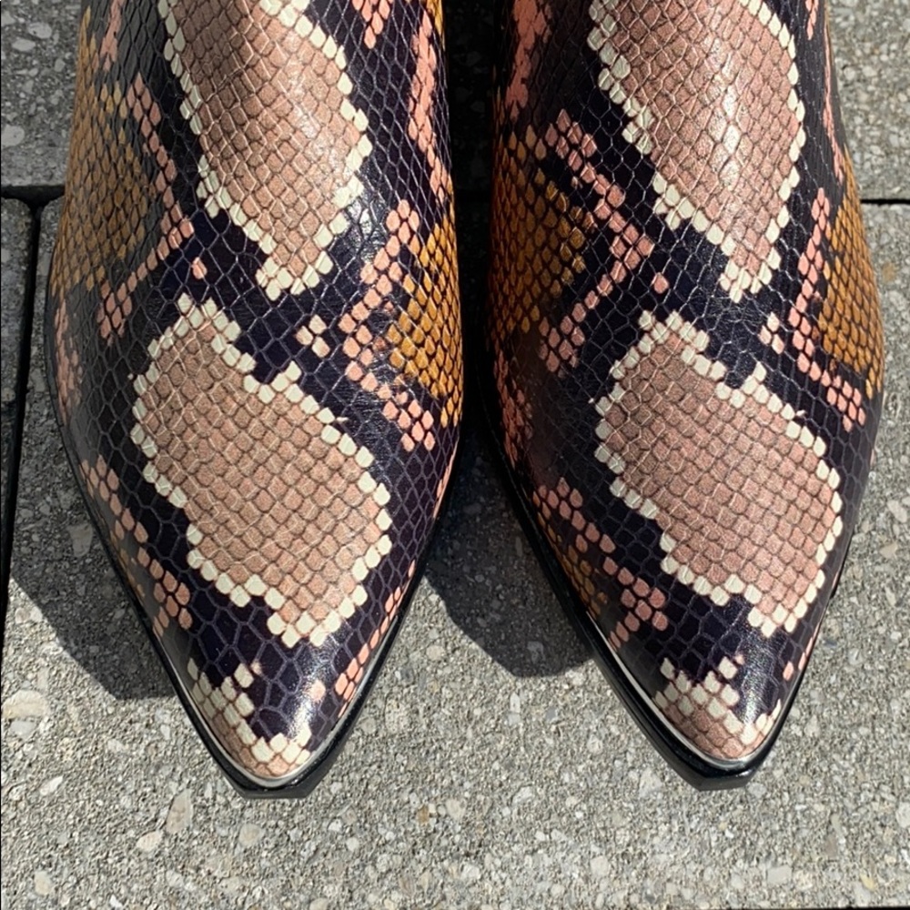 Faux snake booties - Picture 2 of 5